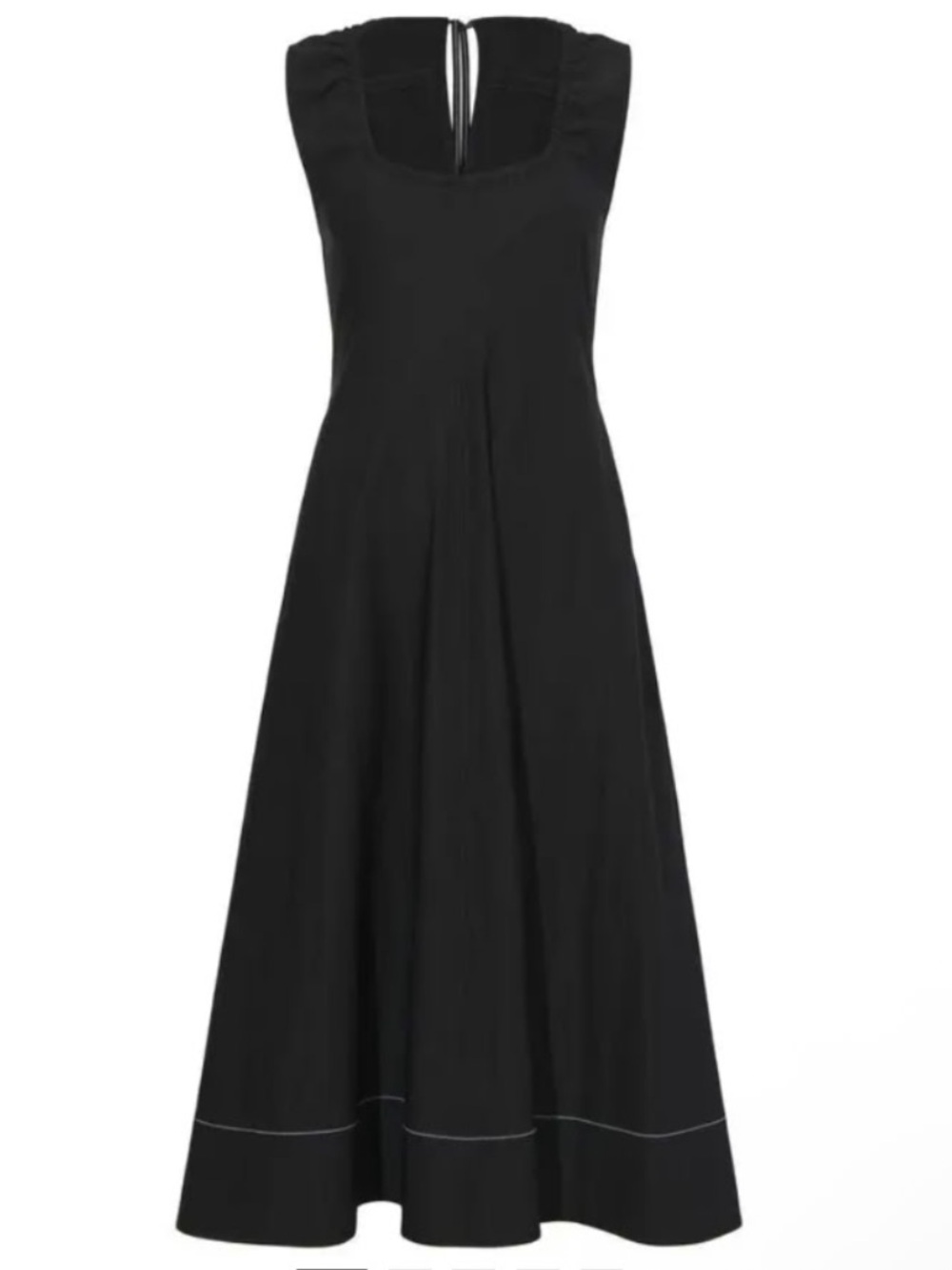 Proenza Schouler white label u-neck sleeveless flare a line midi dress size 6